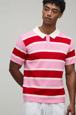 Polo Maille Rayé Varsity Coupe Regular