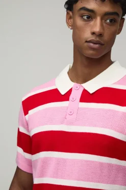 Polo Maille Rayé Varsity Coupe Regular