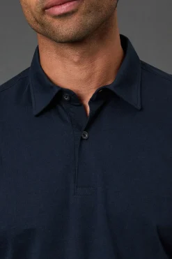 Polo Manches Longues Jersey Chic Bleu Marine