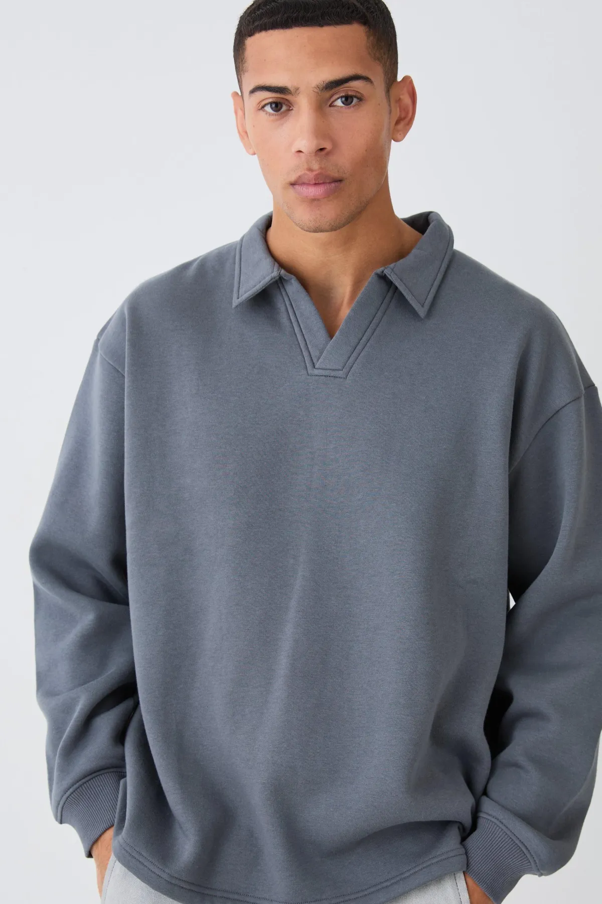 boohooMAN Polo oversize de rugby<Homme Polos