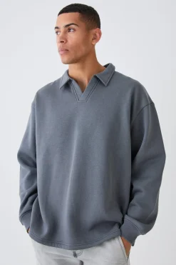 boohooMAN Polo oversize de rugby<Homme Polos