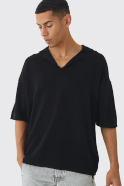 Polo oversize en maille