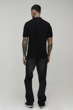 Polo Piqué Ajusté Tall Avec Zip 1/4