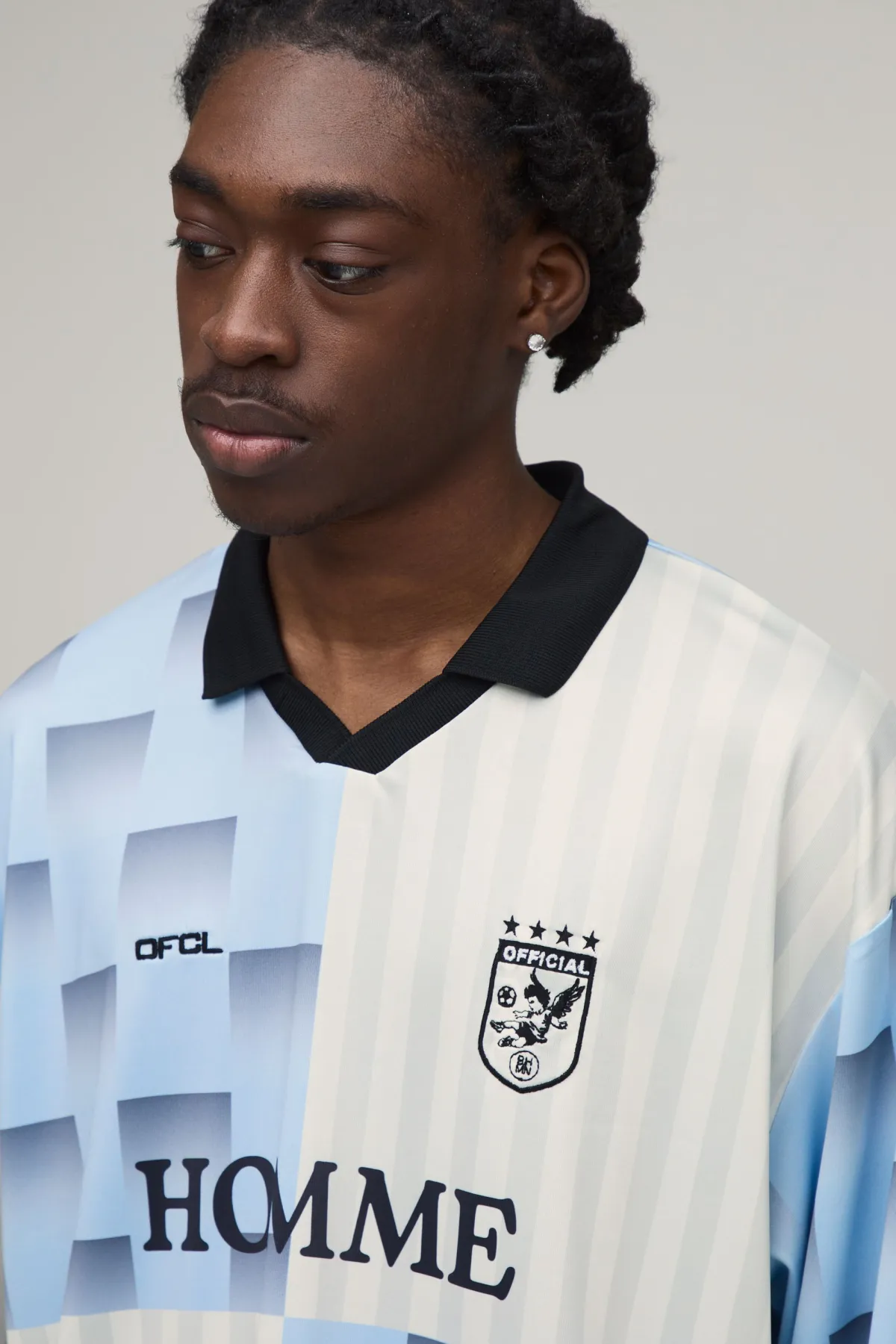 boohooMAN Polo Rugby Imprimé Homme Oversize<Homme Polos