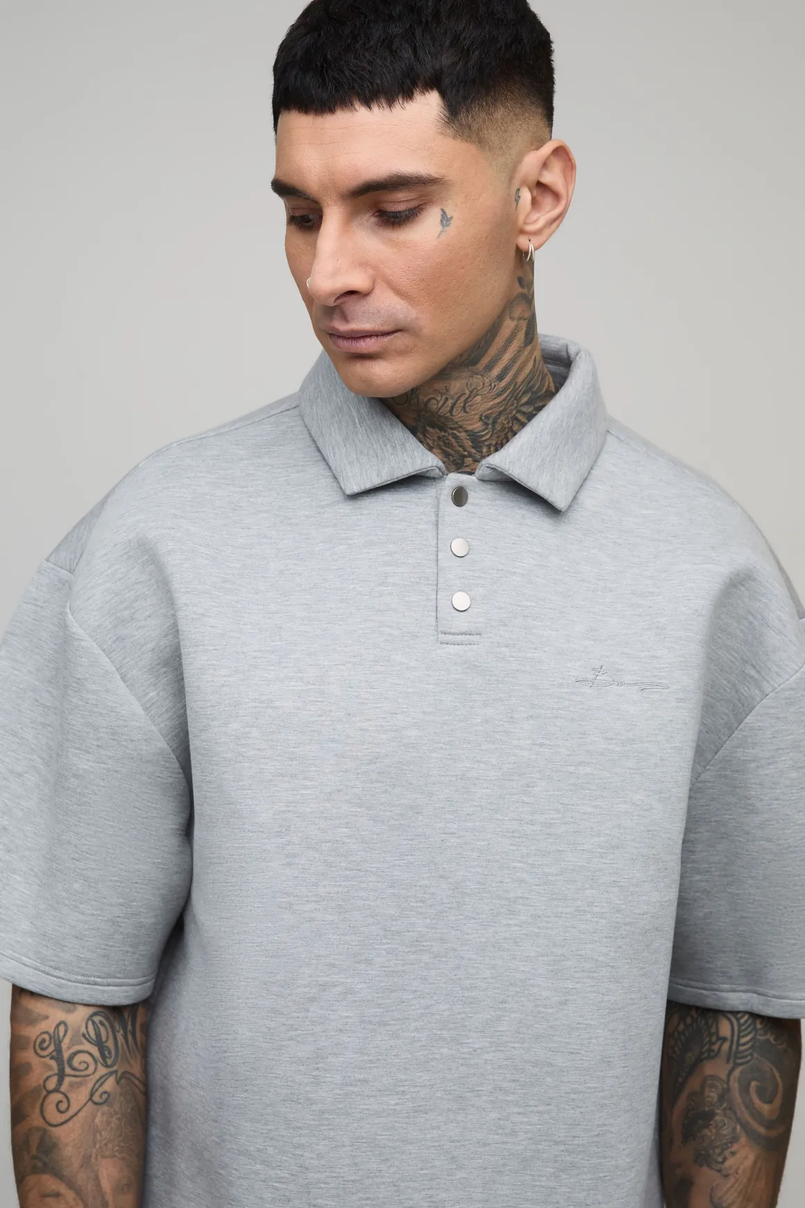 Polo Rugby Scuba Collé Ample Oversize Tall