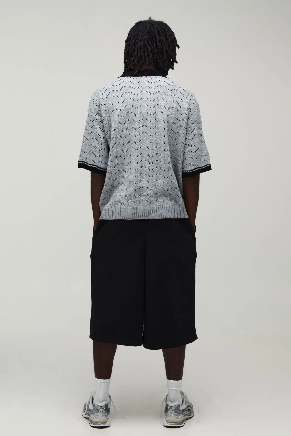 boohooMAN Polo Surdimensionné Boxy En Maille Pointelle Brodée<Homme Polos|Tout Afficher