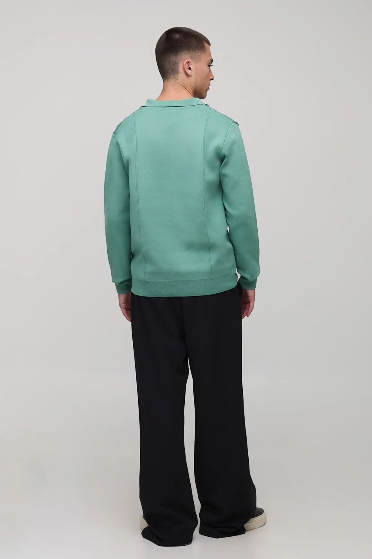 boohooMAN Polo tricoté à col boutonné, pin tuck, coupe régulière<Homme Polos|Maille