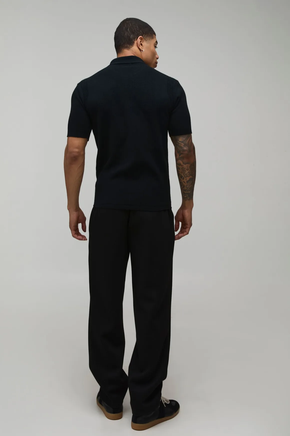 Polo Tricoté Muscle Fit Toucher Doux