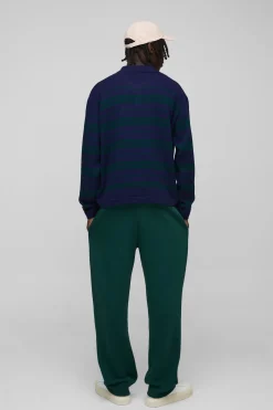 boohooMAN Polo Tricoté Rayé Surdimensionné<Homme Polos|Maille