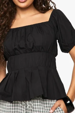 Popeline Bardot Top