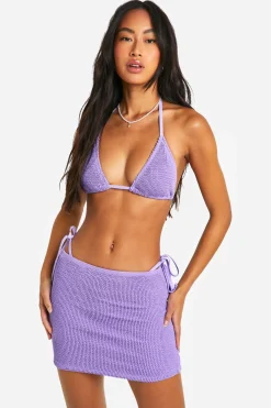 boohoo Premium Crinkle Swim Mini Skirt<Femme Maillots De Bain|Tenues De Plage