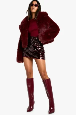 Premium Jupe Mini à Sequins