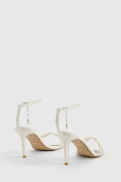 Premium Pearl Strap Stiletto Heels