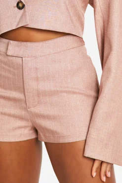 Premium Pinstripe Tailored Hotpants