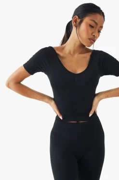Premium Sculpt Sans Couture à Manches Courtes Premium