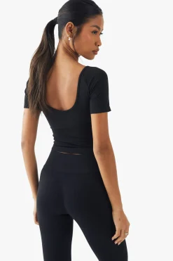 Premium Sculpt Sans Couture à Manches Courtes Premium