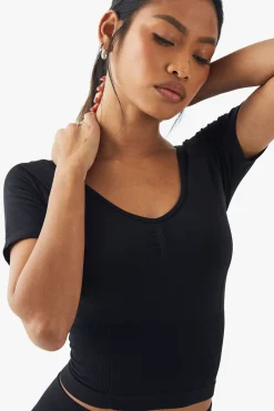 Premium Sculpt Sans Couture à Manches Courtes Premium