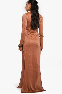 Premium Swim Glitter Robe de Plage Maxi à Manches Longues