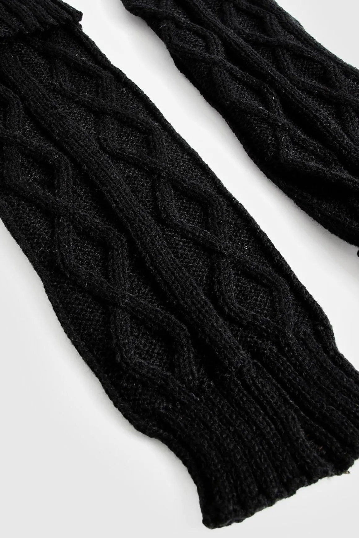 Protège-jambes en tricot torsadé