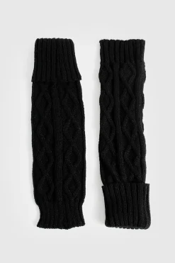 Protège-jambes en tricot torsadé