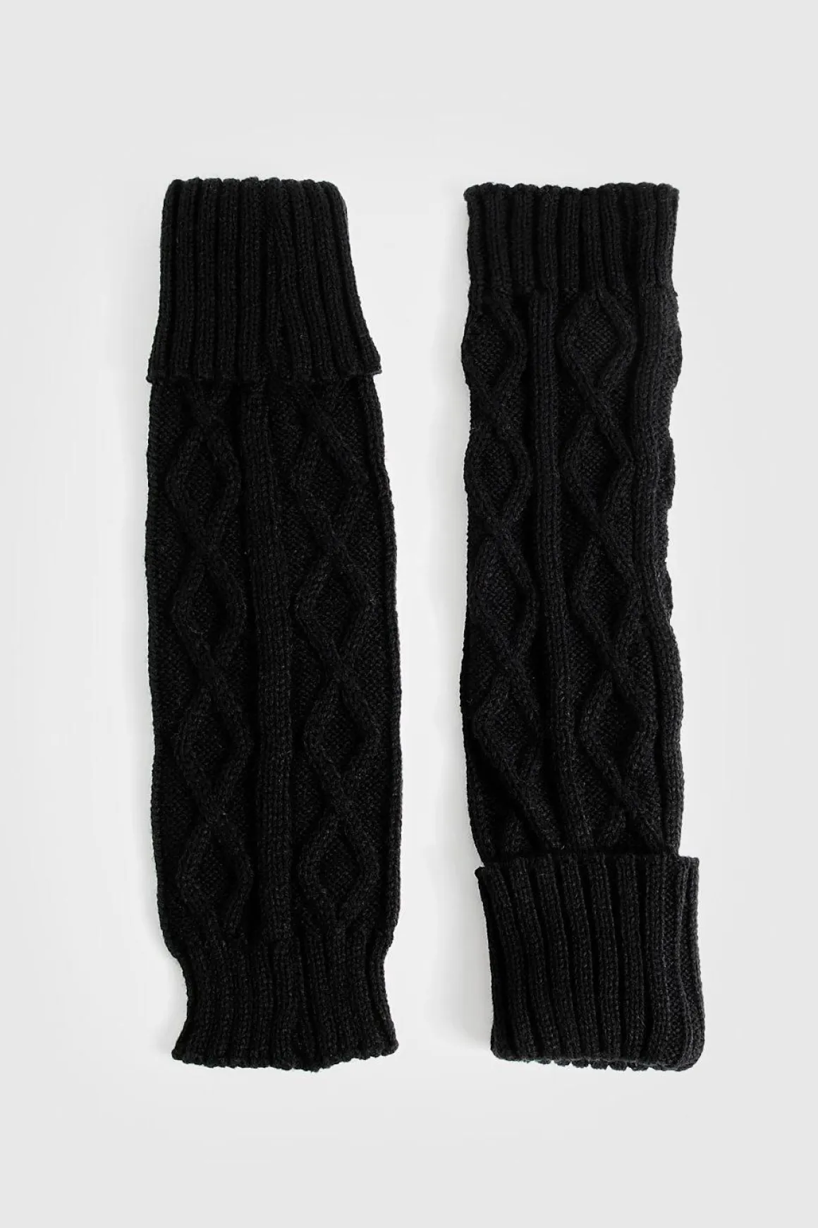 Protège-jambes en tricot torsadé