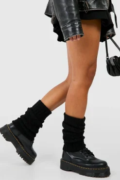 Protège-jambes en tricot torsadé