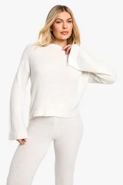 Pull Bouclé Dos Ouvert