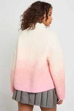 boohoo Pull à col haut en maille ombrée ultra-douce<Femme Pulls Et Gilets|Toutes Les Mailles