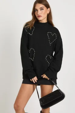 Pull à col haut Pearl Heart