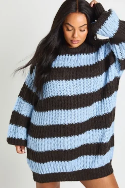 boohoo Pull à col rond oversize en maille épaisse Plus<Femme Pulls Oversize|Pulls Et Gilets