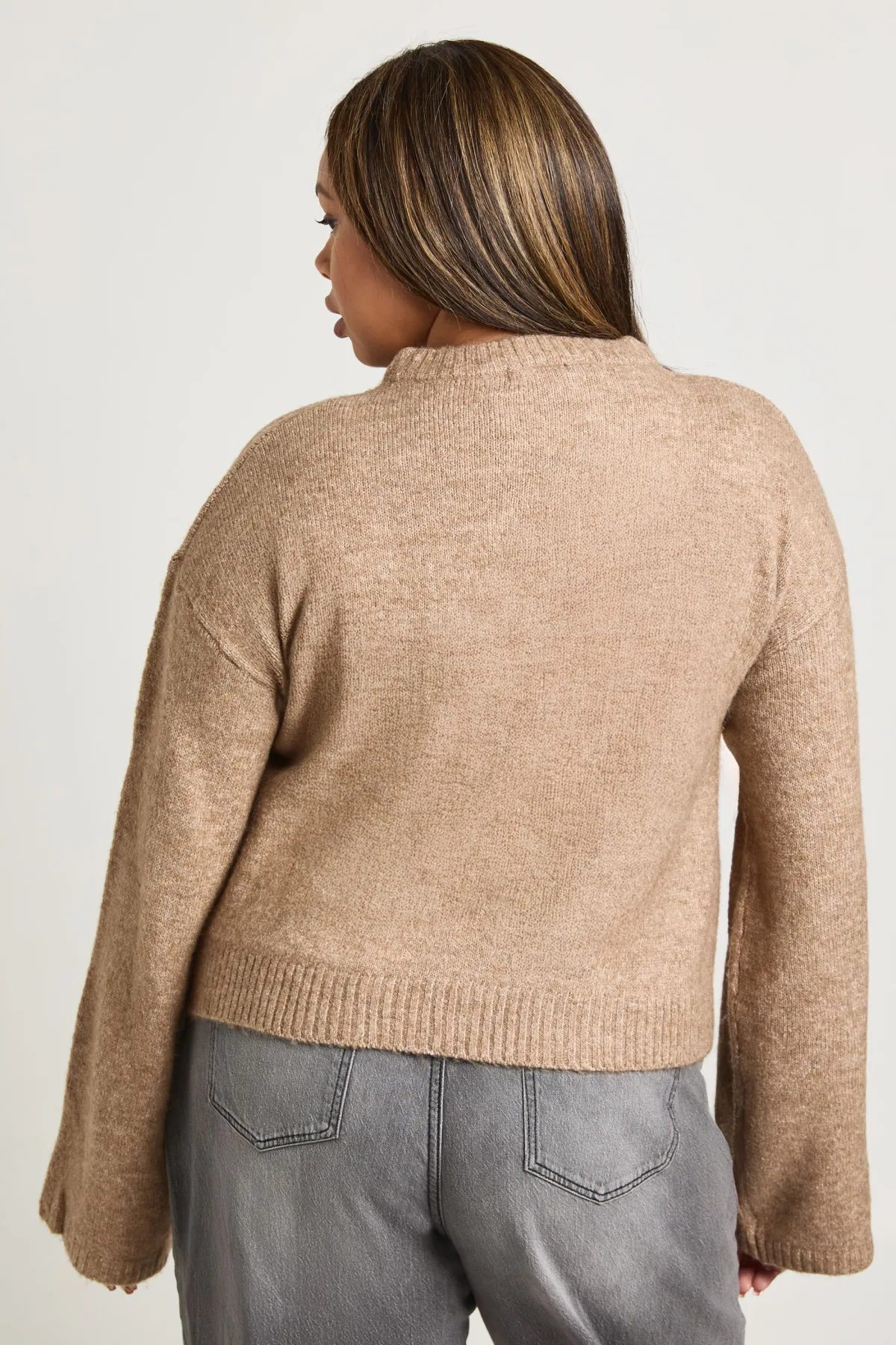 boohoo Pull à col rond Plus<Femme Pulls Et Gilets|Toutes Les Mailles