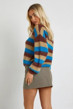 boohoo Pull à col rond surdimensionné en maille douce brossée<Femme Pulls Et Gilets|Toutes Les Mailles