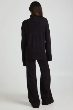 boohoo Pull à col roulé surdimensionné extra doux pour grandes tailles et pantalon à jambes larges<Femme Pulls Et Gilets|Toutes Les Mailles