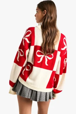 Pull de Noël à nœud