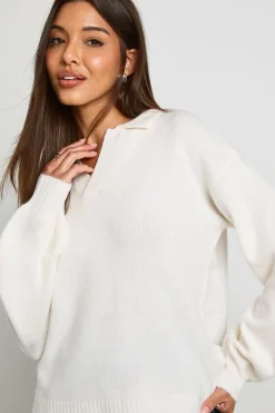 Pull en maille à col en V ultra-doux