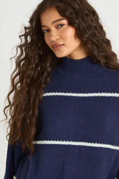boohoo Pull en maille à col haut avec détails de couture<Femme Pulls Et Gilets|Toutes Les Mailles