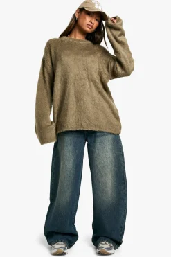 Pull en maille à col rond ultra-doux