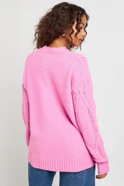 Pull en maille côtelée super doux