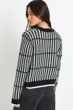 boohoo Pull en maille douce à rayures<Femme Pulls Et Gilets|Toutes Les Mailles