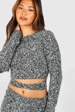 Pull en maille marl douce à nouer