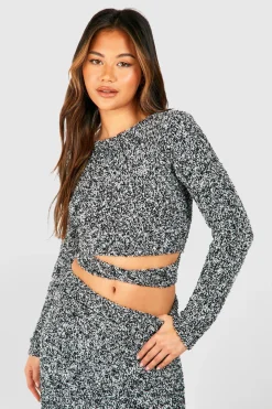 Pull en maille marl douce à nouer