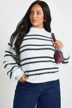 Pull en maille à rayures Plus