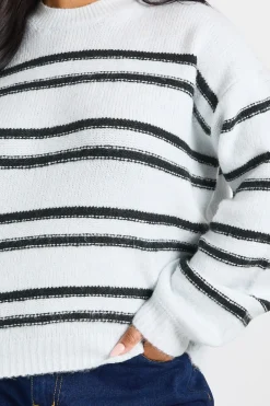 Pull en maille à rayures Plus