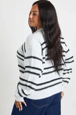 Pull en maille à rayures Plus