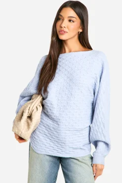 boohoo Pull en maille torsadée avec détail de torsion dans le dos<Femme Pulls Et Gilets|Toutes Les Mailles