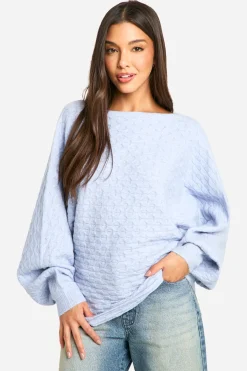 boohoo Pull en maille torsadée avec détail de torsion dans le dos<Femme Pulls Et Gilets|Toutes Les Mailles