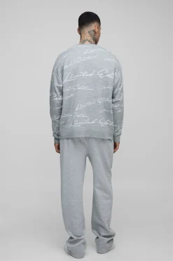 Pull en maille tricotée surdimensionné, édition limitée