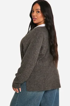 Pull Longline à côtes mixtes