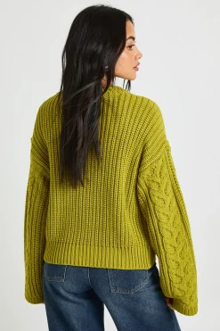 boohoo Pull-over en maille torsadée épaisse<Femme Pulls Et Gilets|Toutes Les Mailles