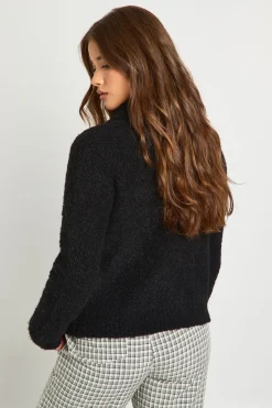 Pull-over oversize en tricot Boucle à bouton bascule